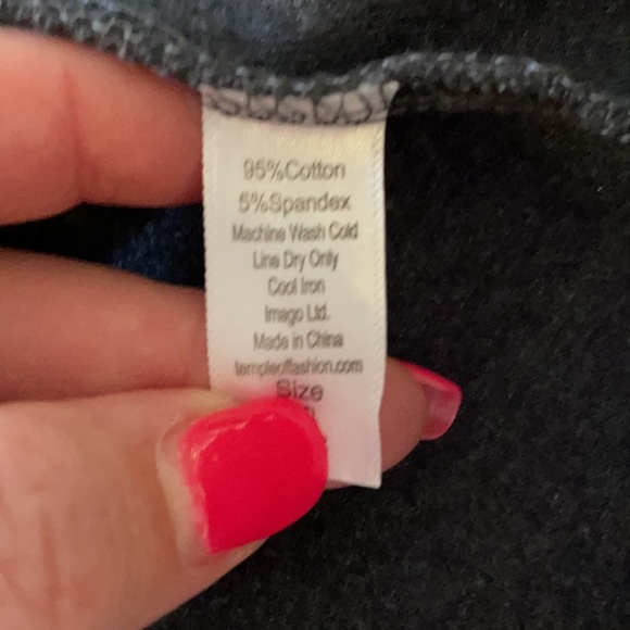 LAURA HLAVAC super stretch rib knit RUFFLE CARDIGAN tie front charcoal grey SM - Picture 11 of 12